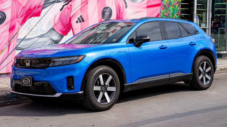 Honda Prologue blue in Wynwood Miami