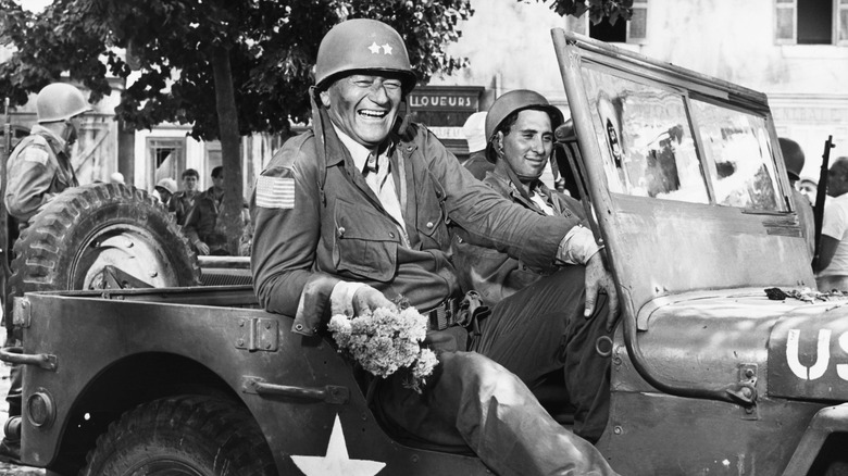 John Wayne as Gen. Mike Randolph while filming 1966's "Cast a Giant Shadow"