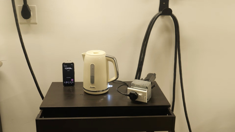 Technology Connections EV charger boil water tea kettle