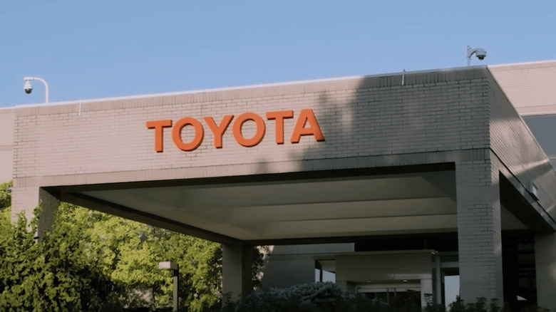 The front entrance to Toyota's Georgetown, Kentucky plant