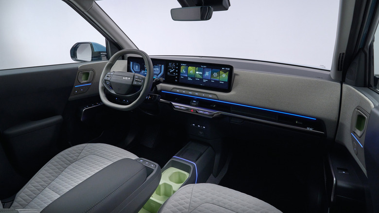 Interior of a Kia EV2