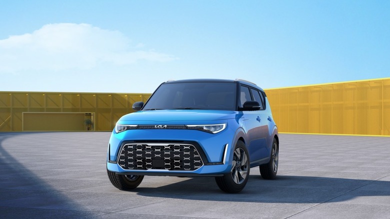 2025 Kia Soul in an empty lot.