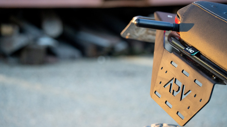 The Land Moto District ADV pannier rack