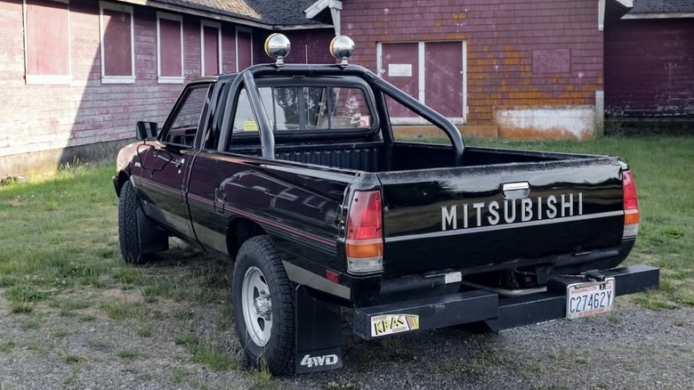 Rear of the Mitsubishi Mighty Max pickup