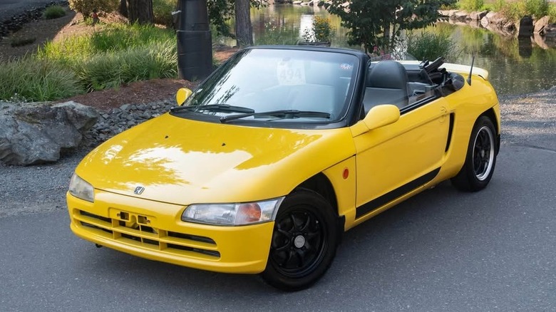 Yellow Honda Beat