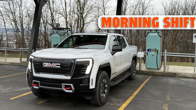GMC Sierra EV AT4 at an Ionna charger