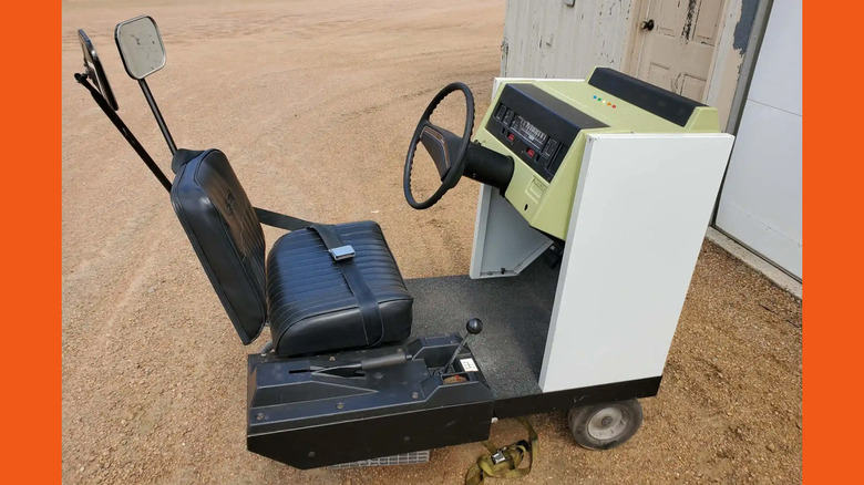 A Drivotrainer driving simulator used in driver training from the 1970s.