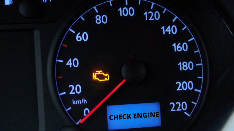 Check engine light illuminated