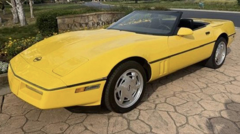 Yellow Chevrolet Corvette Convertible