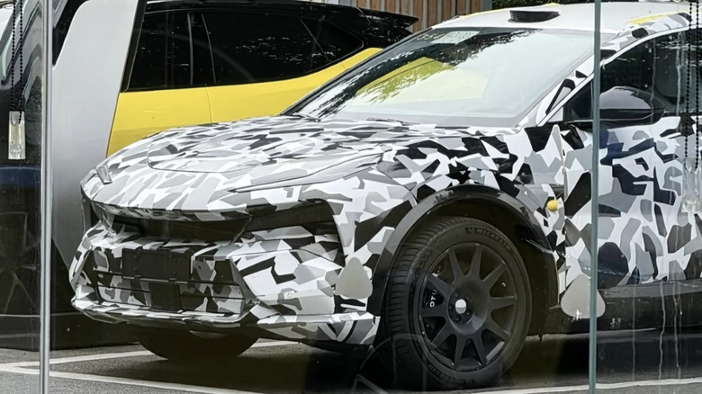 spy shot of a Lotus Eletre PHEV