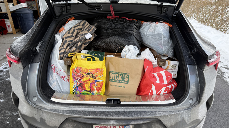 The full trunk of a Polestar 4