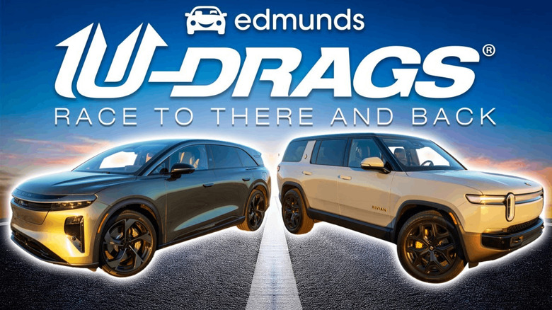 Edmunds U-Drag Race: Lucid Gravity vs Rivian R1S