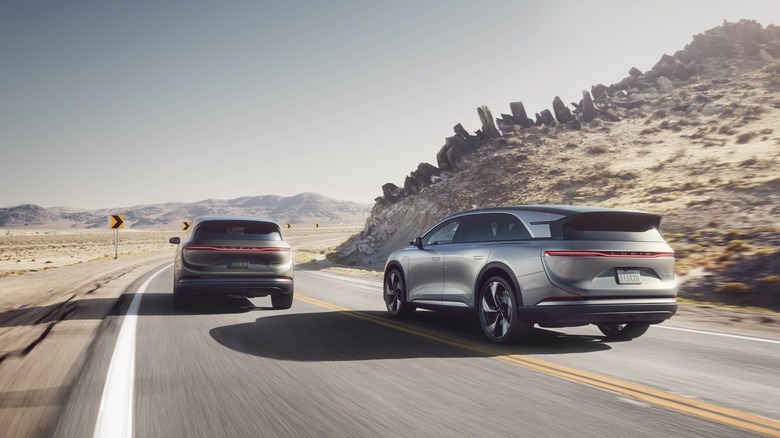 Lucid Gravity rear 3/4