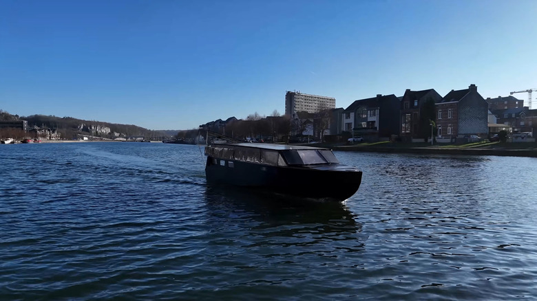 Solar-powered boat