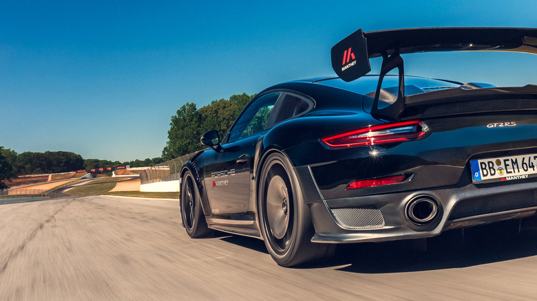 A 2019 Porsche 911 GT2 RS with the Manthey kit lapping Road Atlanta.