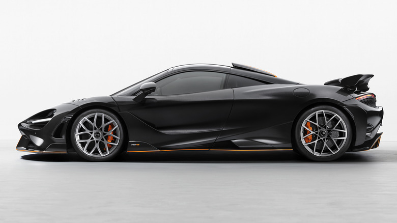 Side view of a black McLaren 788HS