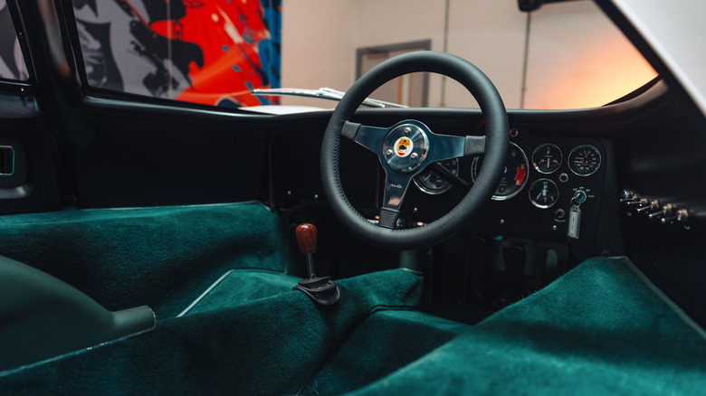 Interior of the McLaren M6GT tribute to Bruce McLaren