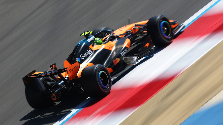 Lando Norris of Great Britain driving the (1) McLaren MCL40 Mercedes on track during day two of F1 Testing at Bahrain International Circuit on February 19, 2026 in Bahrain, Bahrain.