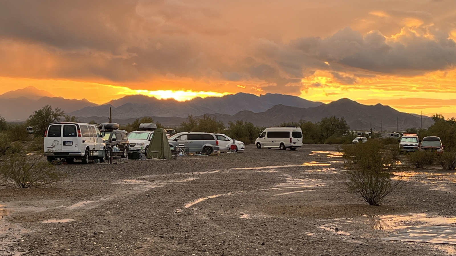 There's a large community of nomads in the Arizona desert, and the reasons for taking up temporary residency are as varied as the people themselves.
