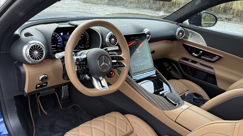 blue 2025 Mercedes-AMG GT63 S E Performance interior