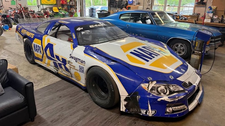 A NAPA-liveried race car