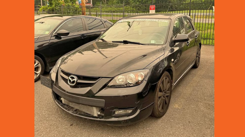 A black Mazdaspeed3