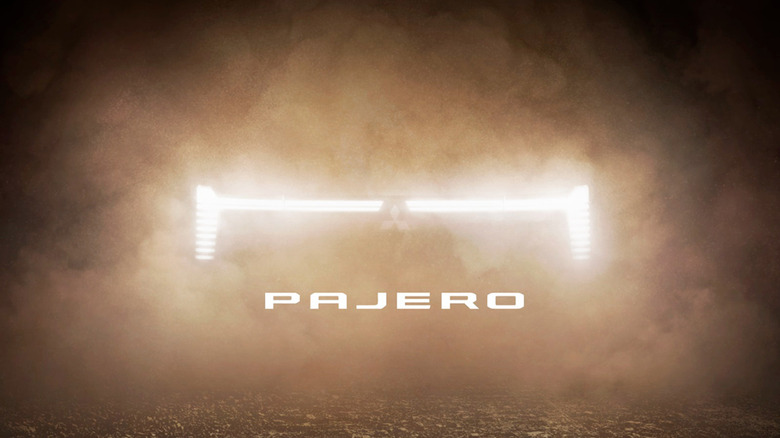 Teaser image for new Mitsubishi Pajero