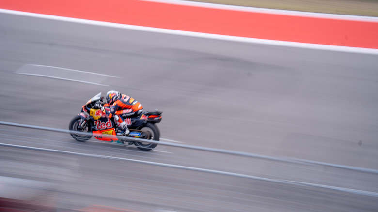 Pedro Acosta on the front straight at COTA