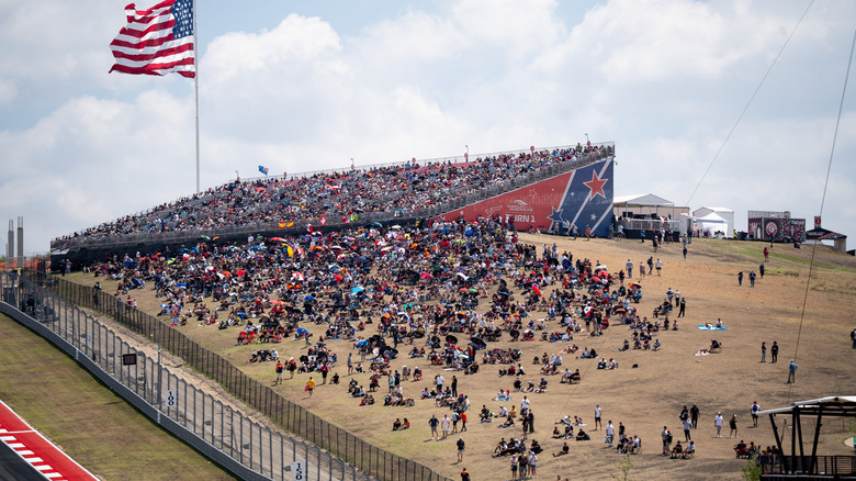 Grandstand and general admission grass seating