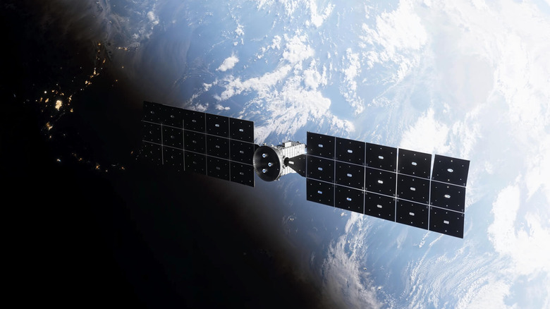 Artist's rendering of the Katalyst Link satellite in orbit