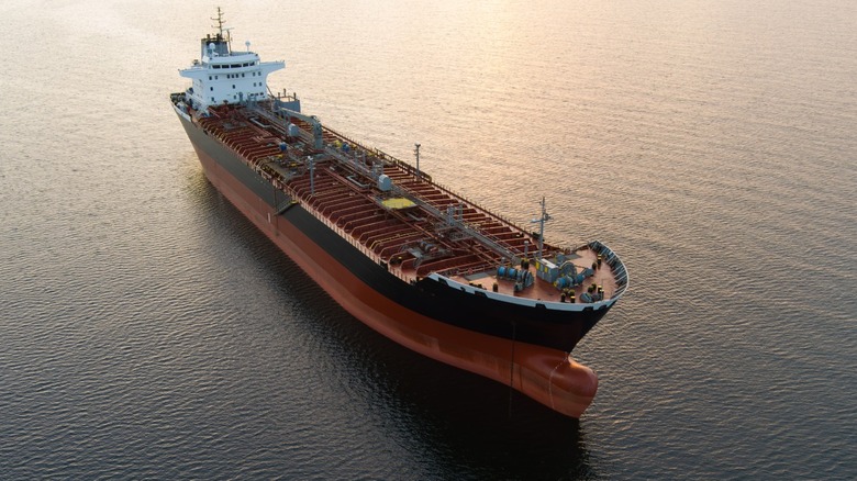 OIl tanker at sea