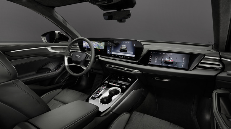Interior of a new Audi A6 Allroad