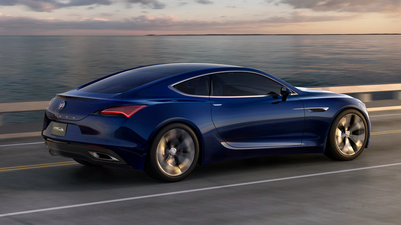 Rear 3/4 view of the Buick Avista concept