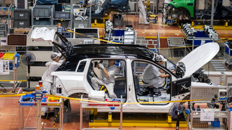 Chinese car factory