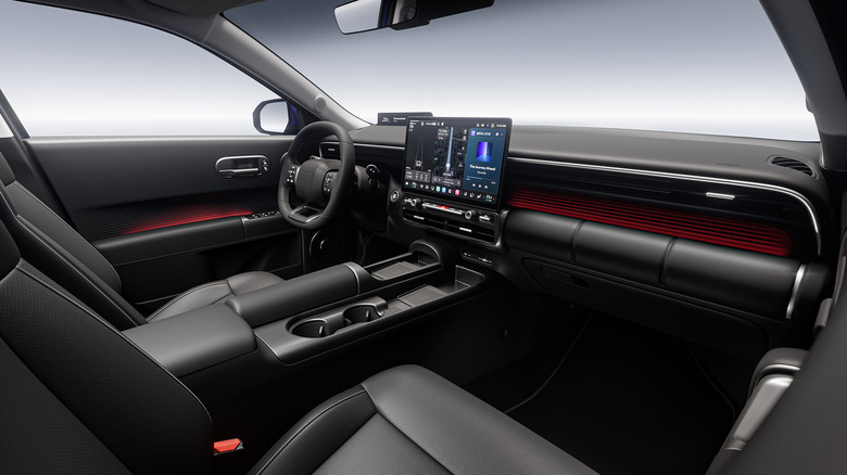 Interior of a new Hyundai Elantra