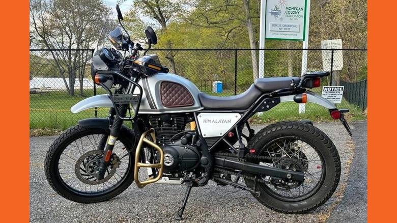 Silver Royal Enfield Himalayan