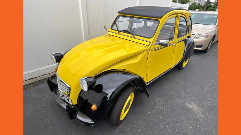 Yellow Citroen 2CV