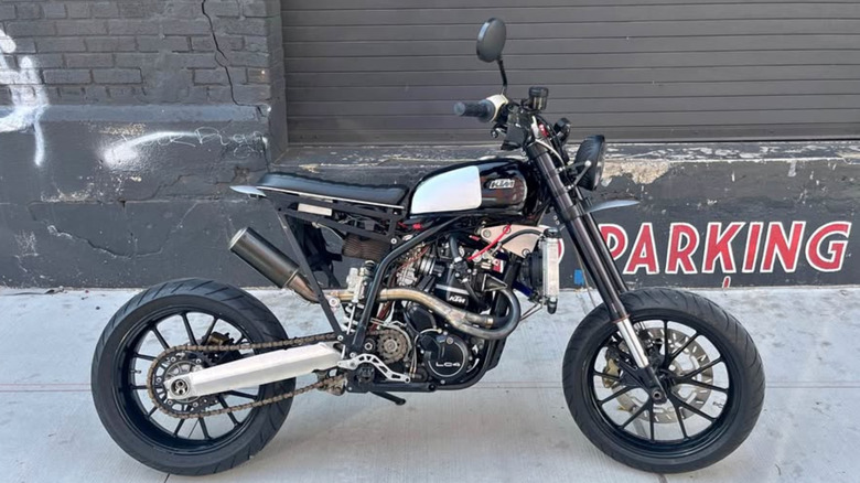 Vintage-styled KTM supermoto
