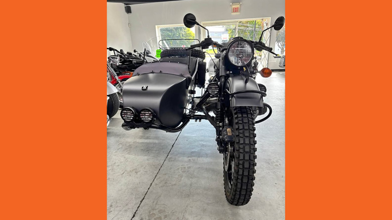 Black Ural Gear Up motorcycle