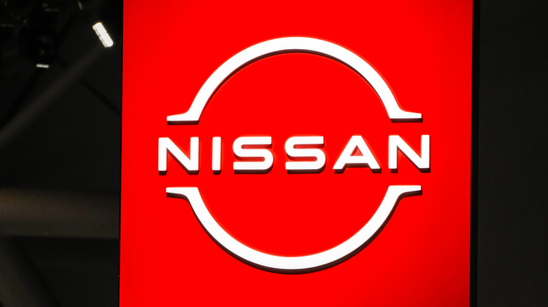 NEW YORK, NEW YORK - APRIL 02: The logo of car manufacturer Nissan is seen at the New York Auto Show media day at the Jacob K. Javits Convention Center on April 02, 2026 in New York City. The 126th New York International Auto Show will have over 30 automotive manufacturers and around 700 cars, trucks and SUVs from mainstream, luxury and supercar brands. (Photo by Zamek/VIEWpress)
