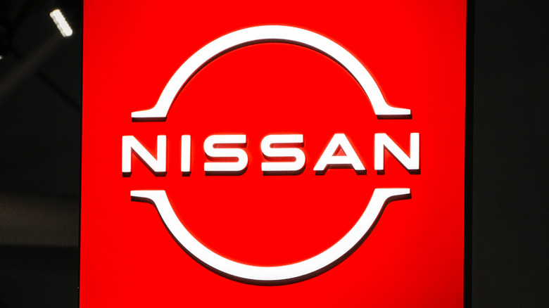 NEW YORK, NEW YORK - APRIL 02: The logo of car manufacturer Nissan is seen at the New York Auto Show media day at the Jacob K. Javits Convention Center on April 02, 2026 in New York City. The 126th New York International Auto Show will have over 30 automotive manufacturers and around 700 cars, trucks and SUVs from mainstream, luxury and supercar brands. (Photo by Zamek/VIEWpress)