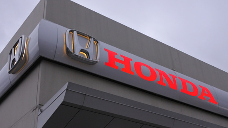 Hobart, Tasmania - March 20, 2019: Honda dealership showroom.Honda became the second-largest Japanese automobile manufacturer in 2001.