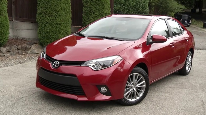 Red 2014 Toyota Corolla LE Eco