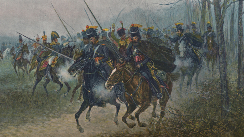 Napoleon and His Staff Surprised By Cossacks, 1812. William Milligan Sloane, 1896.