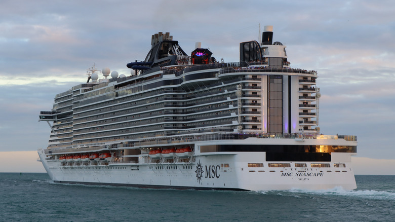 MSC Seascape cruise ship at sea