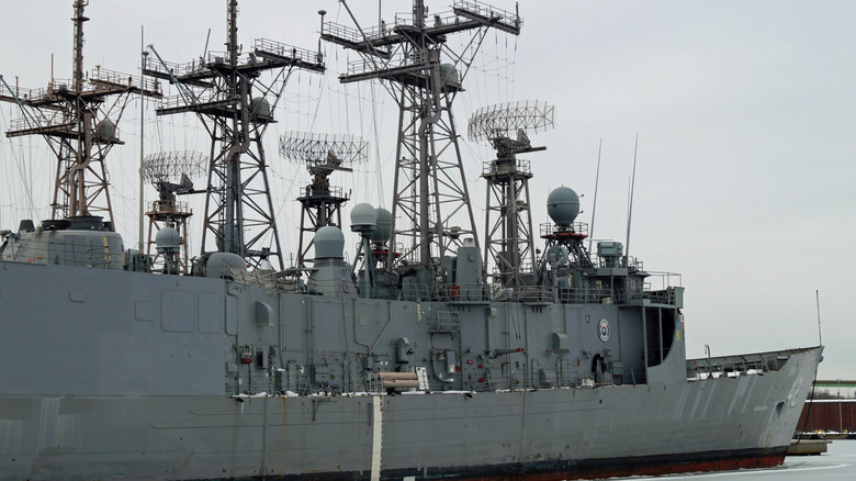 The USS Klakring in 2014 during its decommissioned retirement