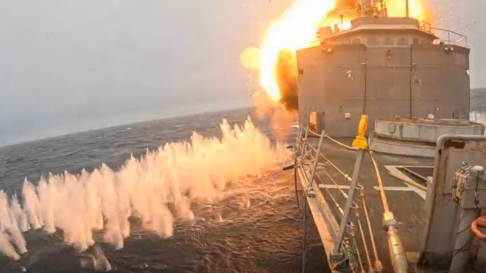 USS Klakring ends its service with a final sinking off Scotland