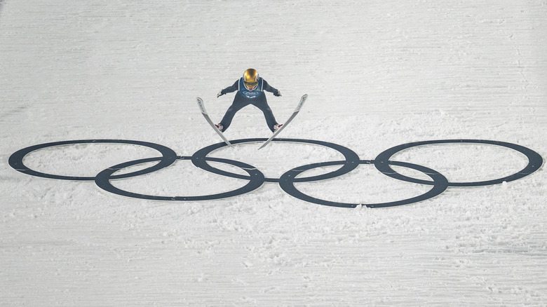 Johann Andre Forfang of Team Norway in action during the Men's Ski Jumping Training on day minus one of the Milano Cortina 2026 Winter Olympic games at Predazzo Ski Jumping Stadium on February 5, 2026 in Val di Fiemme, Italy.