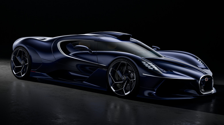 Front 3/4 view of the Bugatti Destrier