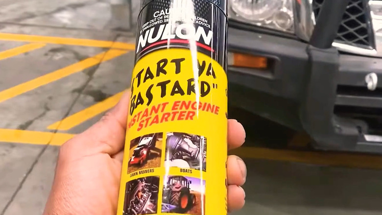 A can of Start Ya Bastard starting fluid